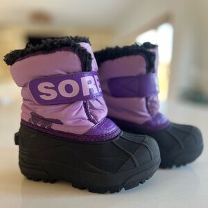 Kids Sorel Commander Snow Boots Toddler Size 9